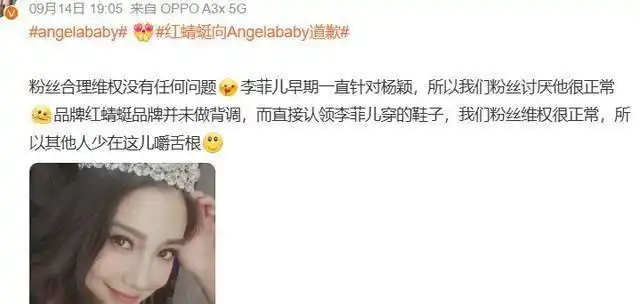 红蜻蜓品牌抵制_杨颖粉丝风波_杨颖娱乐圈的规则