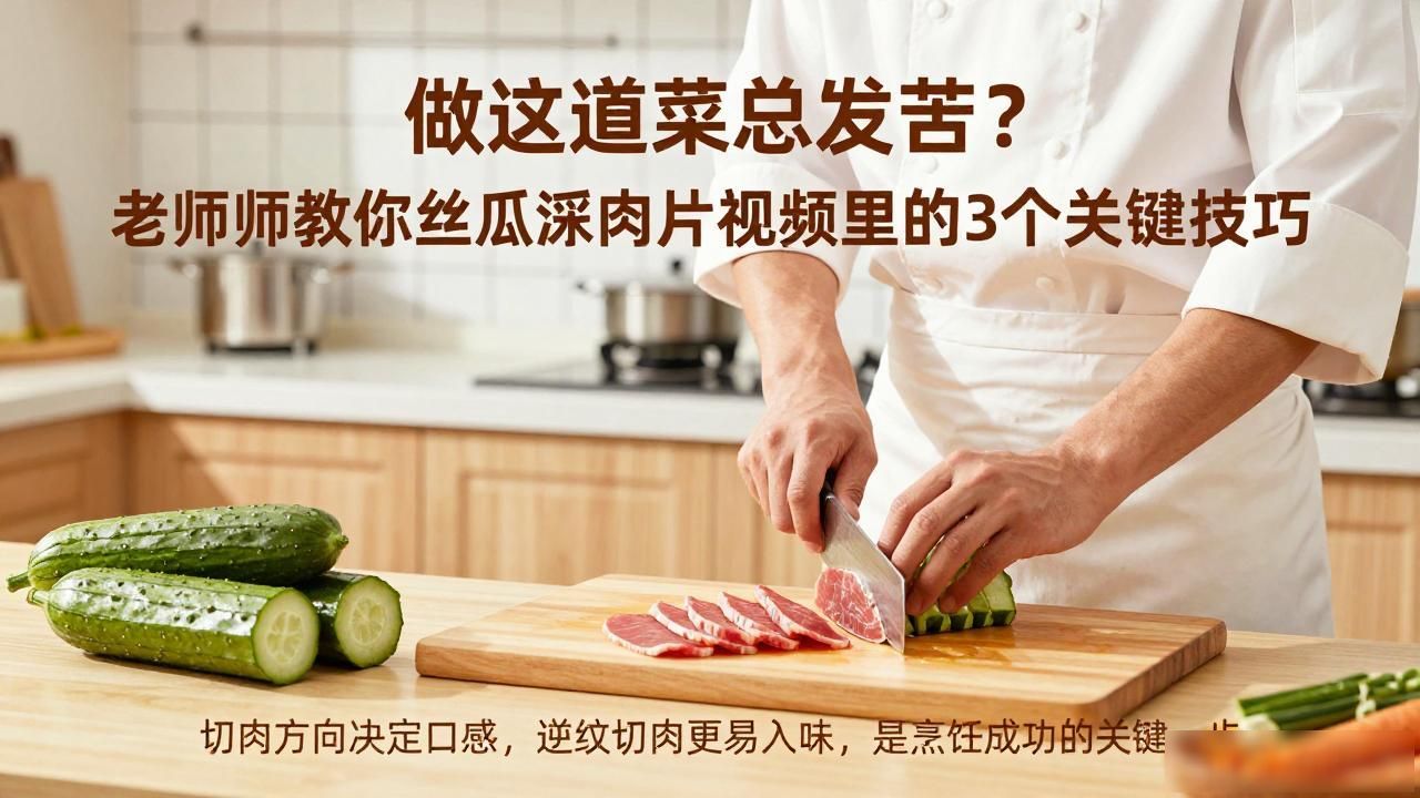 丝瓜汆肉片视频_丝瓜视频切入口_小视频丝瓜