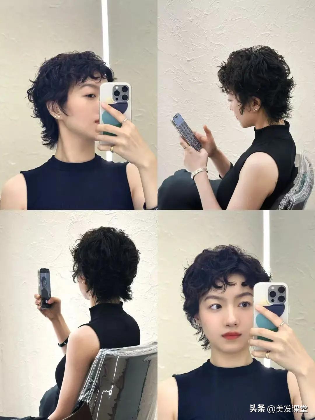 短发卷发造型_适合各种脸型的短发卷发_短发 女明星 生