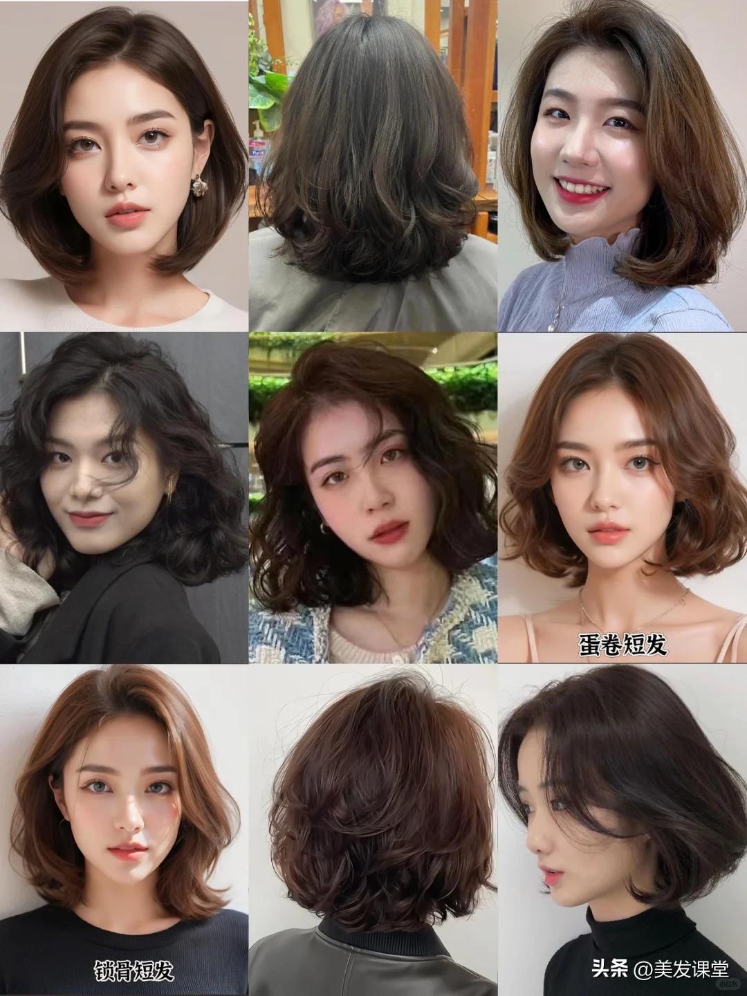 适合各种脸型的短发卷发_短发 女明星 生_短发卷发造型