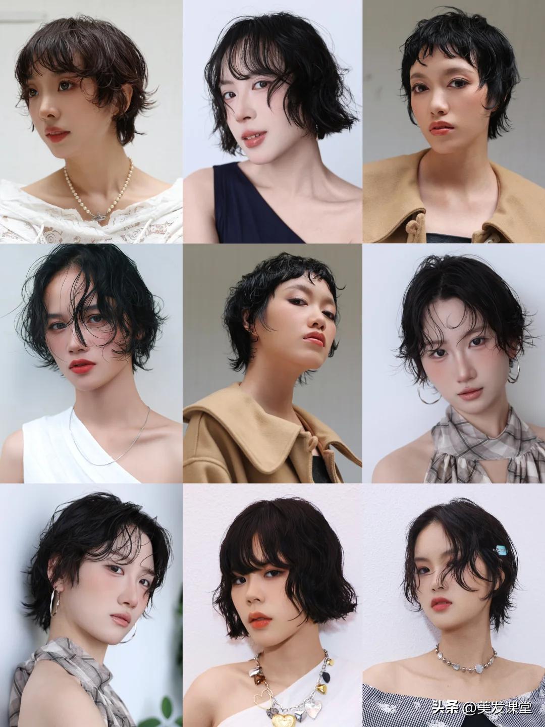 短发卷发造型_短发 女明星 生_适合各种脸型的短发卷发