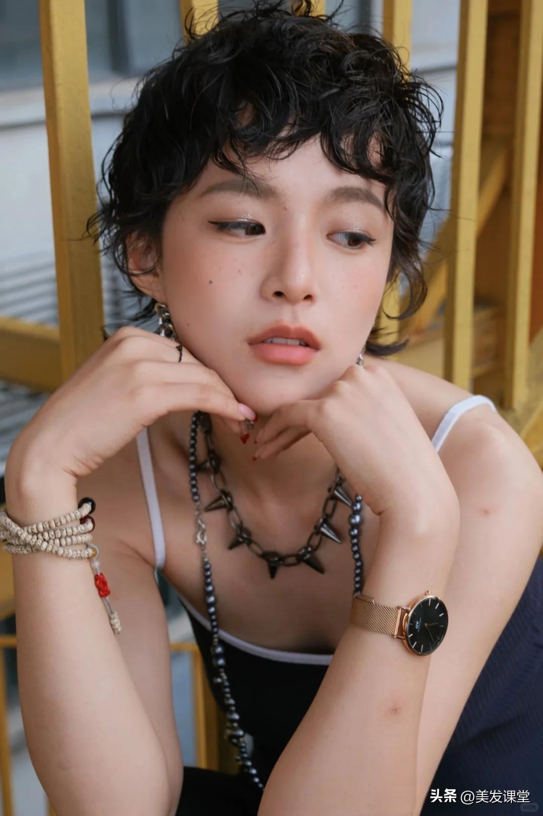 适合各种脸型的短发卷发_短发 女明星 生_短发卷发造型