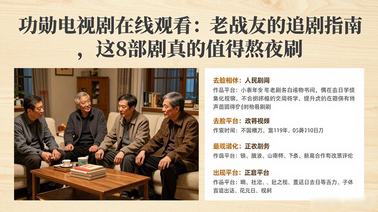 功勋电视剧在线观看：老战友的追剧指南，这8部剧真的值得熬夜刷