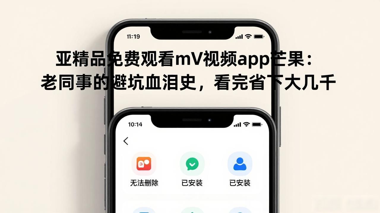 亚精品免费观看mV视频app芒果：老同事的避坑血泪史，看完省下大几千