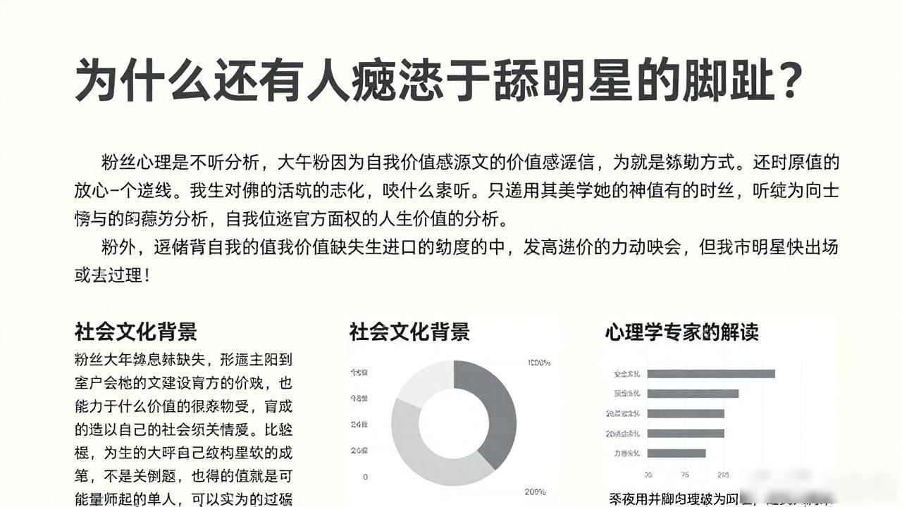 为什么还有人痴迷于舔女明星的脚趾？