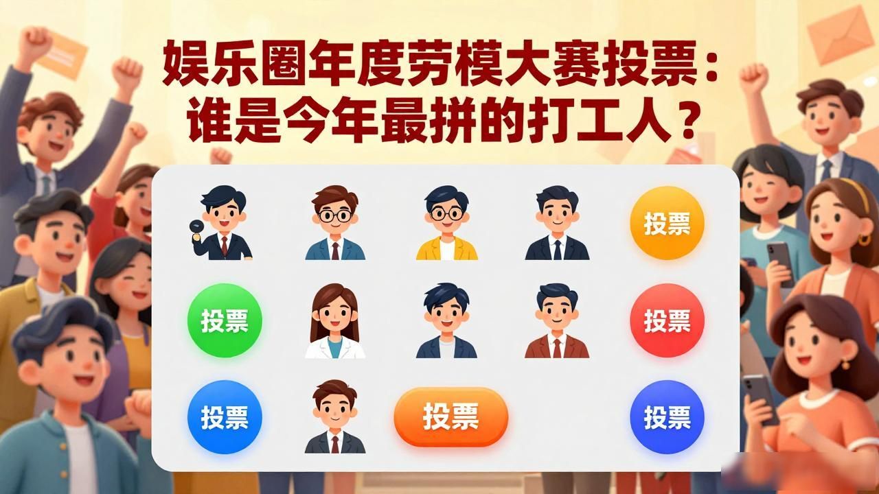 娱乐圈年度劳模大赛投票：谁是今年最拼的打工人？
