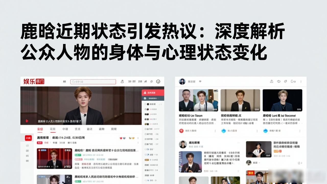热点高的明星,_鹿晗近期状态变化_公众人物身心健康
