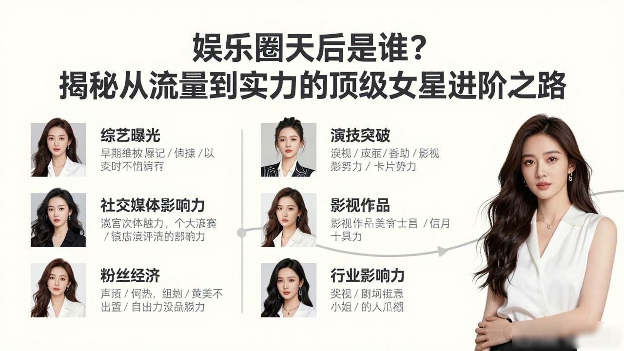 娱乐圈天后是谁？揭秘从流量到实力的顶级女星进阶之路