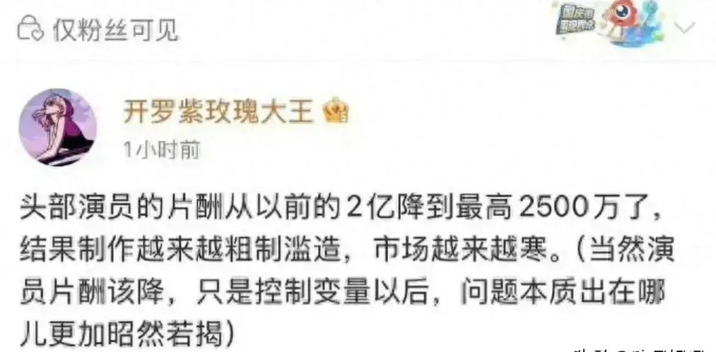 明星工资再次成为热点,_底层演员困境_演员片酬下降