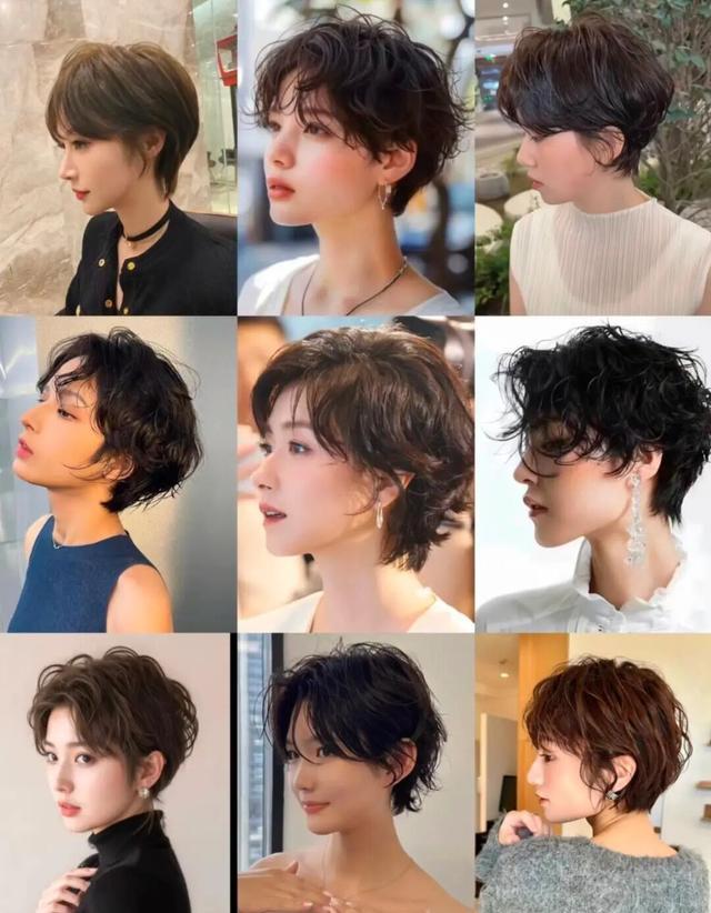 短发造型_方脸短下巴女明星_显脸小发型