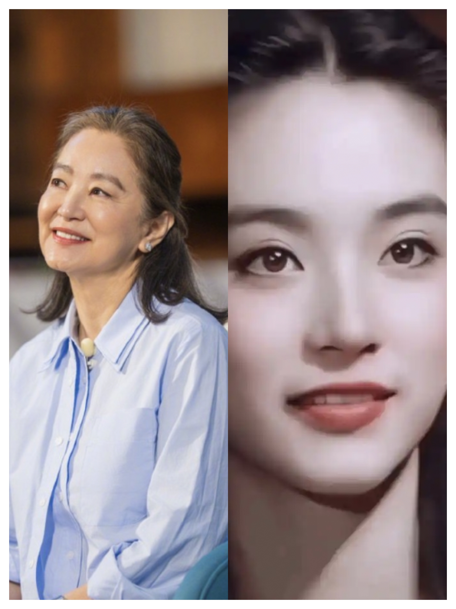 还有那些女明星_冻龄女神精修生图差异_女明星今昔对比照