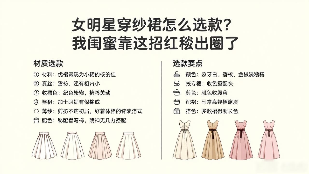 女明星穿纱裙怎么选款？我闺蜜靠这招红毯出圈了